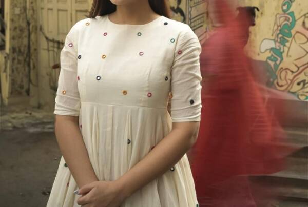 Cotton anarkali 2 pc Suit - Image 4