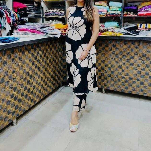 Blue 2pc Cotton Suit