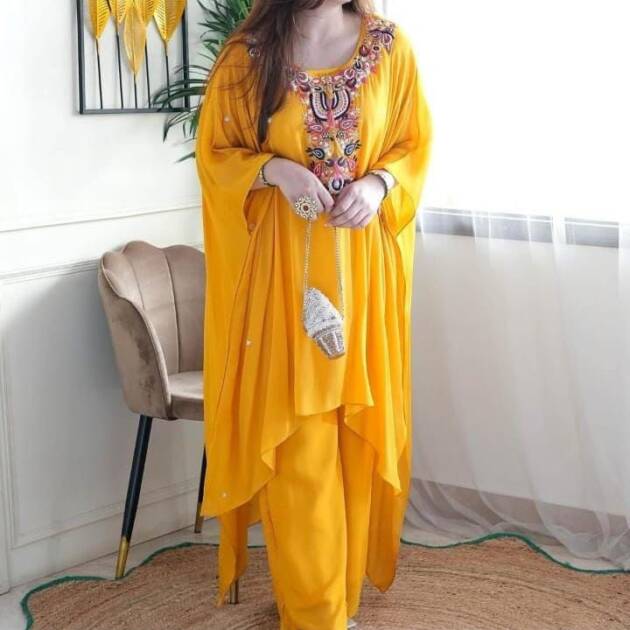 BEAUTIFUL RAYON KAFTAN WITH PANT