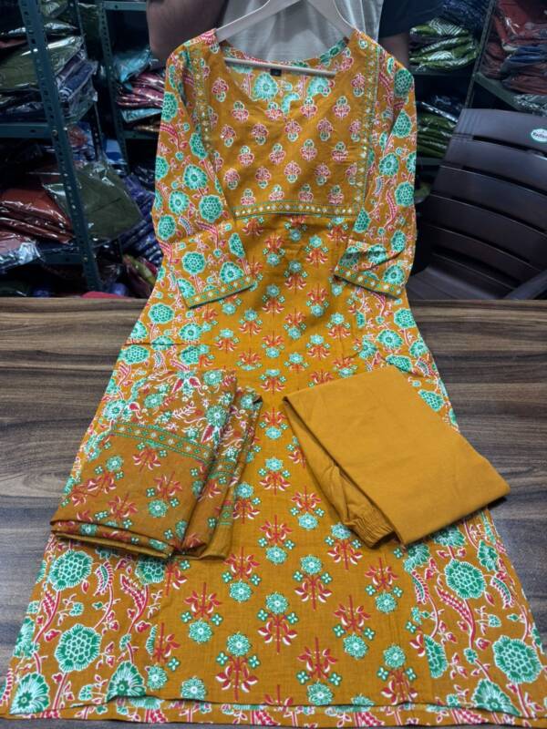 Cotton fabric Kurti with Sequence work - Image 16