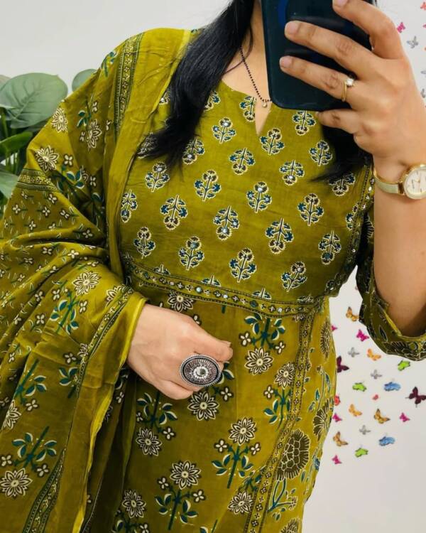 Cotton fabric Kurti with Sequence work - Image 18