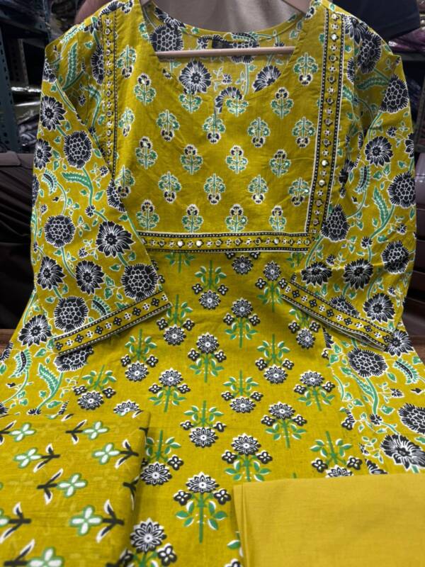 Cotton fabric Kurti with Sequence work - Image 21