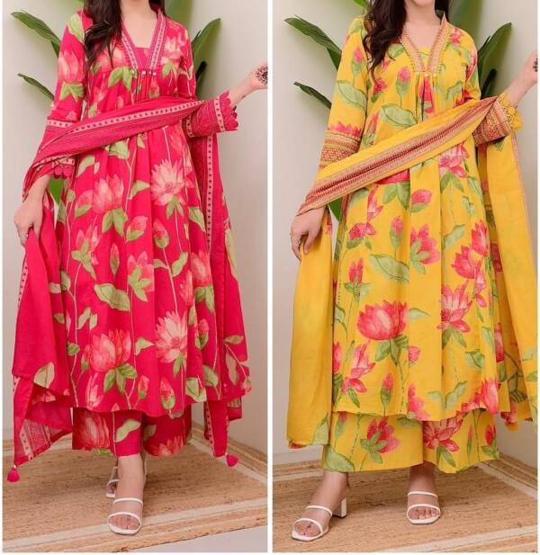 Floral Print Suit Set
