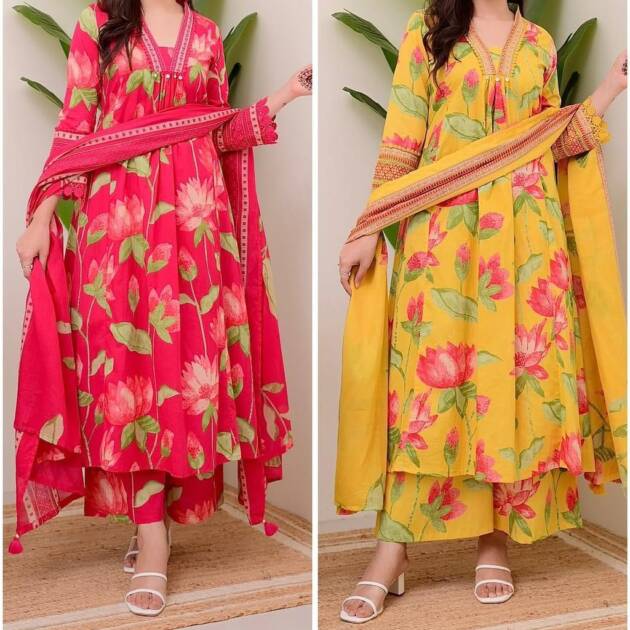 Floral Print Suit Set