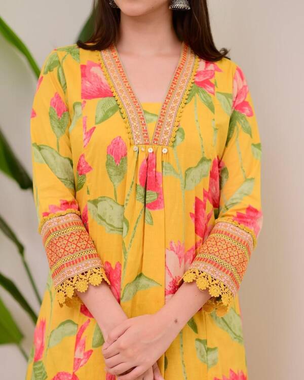 Floral Print Suit Set - Image 8